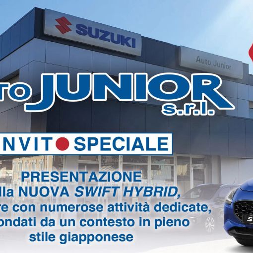 Biella, Autojunior: OPEN WEEK END. E' arrivata la nuova SUZUKI SWIFT