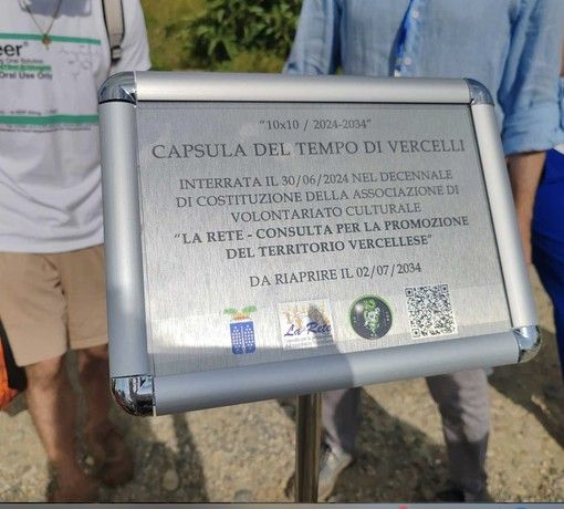 Vercelli, la capsula del tempo nel registro internazionale.
