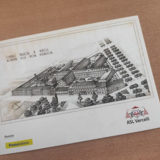 Cartolina storica e annullo filatelico a chiusura degli 800 anni dell’Antico ospedale