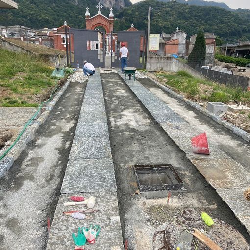 Varallo: Procedono i lavori per la riqualificazione del Cimitero FOTO
