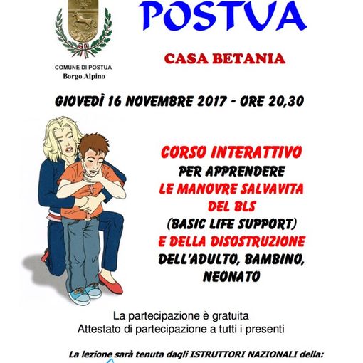 Postua: Corso interattivo per apprendere le manovre salvavita