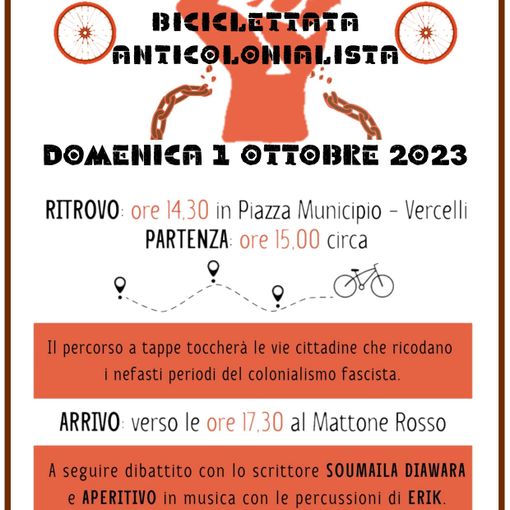 &quot;Resistembre&quot; - Biciclettata anticolonialista