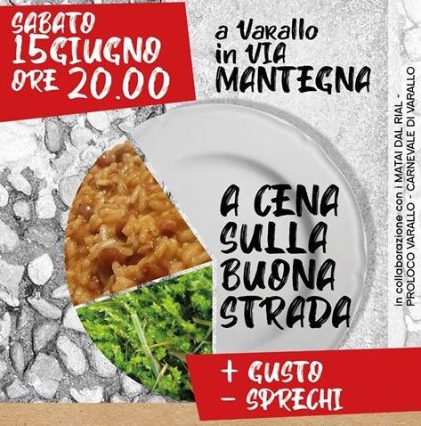 Una cena senza plastica a Varallo, lungo l’antica via Mantegna