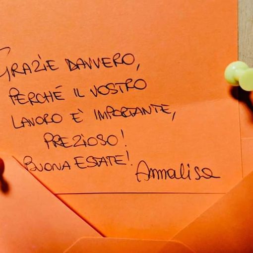 Il grazie all'ospedale di Borgosesia