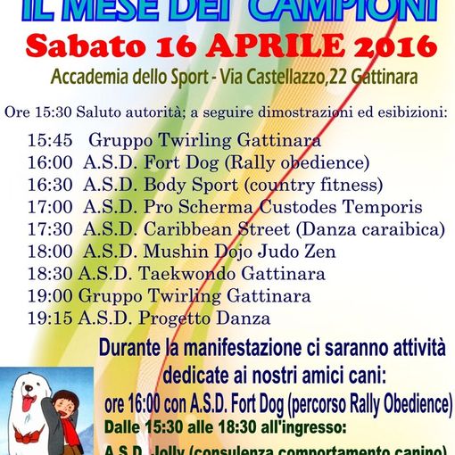 Gattinara: Evento &quot;Il mese dei campioni&quot;