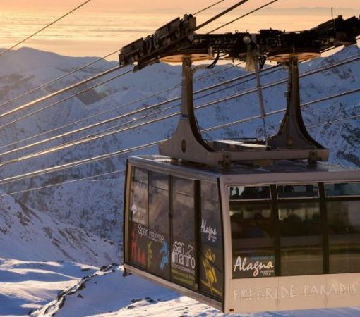 Nella foto la funivia di Alagna