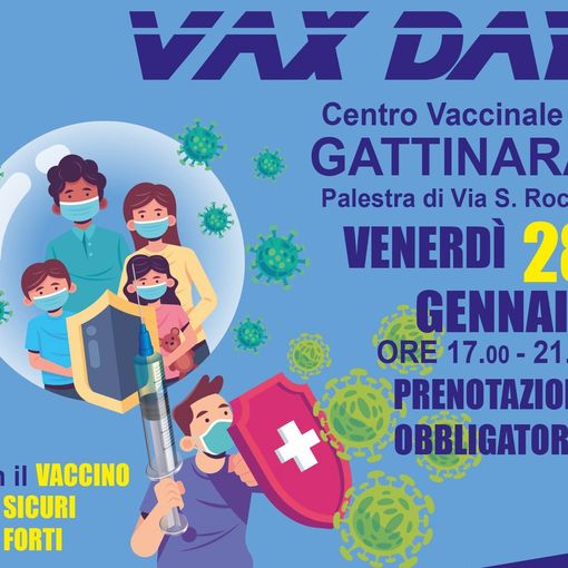 Gattinara, venerdì 28 gennaio il vax day al centro vaccinale di via San Rocco