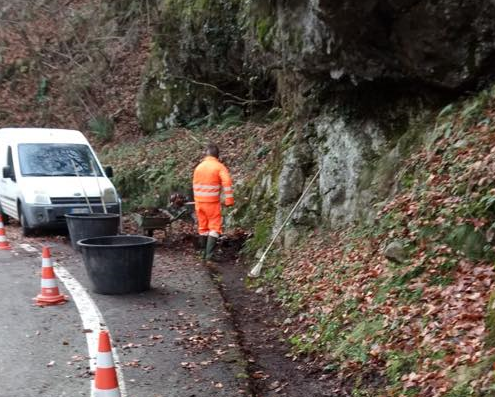 Lavori per la sicurezza della strada della Val Mastallone