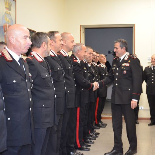 Il Generale Antonio di Stasio fa visita al Comando di Vercelli