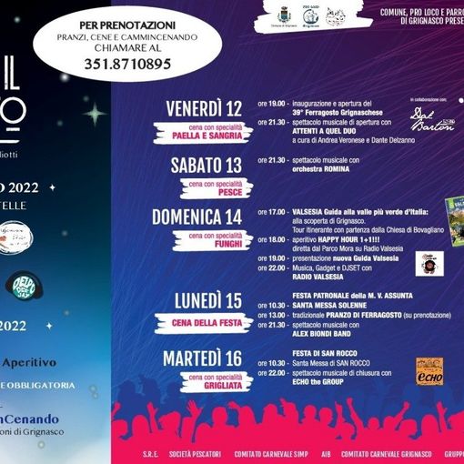 Grignasco: Torna Aspettando Ferragosto