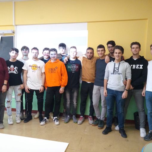I ragazzi con la professoressa Sandigliano