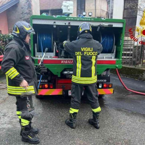 Incendio camino a Cellio con Breia