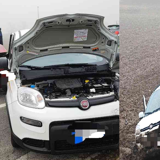 Scontro tra tre auto, una finisce nei campi di Caresanablot
