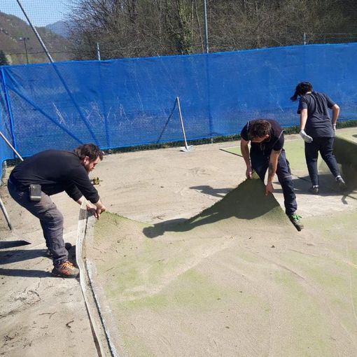 Quarona: Al via i lavori di rifacimento del campo da tennis