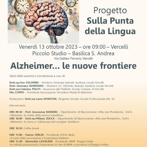 &quot;Alzheimer...le nuove frontiere&quot;: il 13 ottobre un convegno dedicato alle attività territoriali