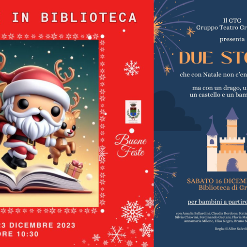 A Grignasco “Dicembre in Biblioteca”: due eventi da non perdere.