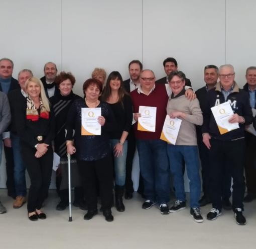 Alcuni degli imprenditori premiati dalla Camera di Commercio con il Marchio di Qualità