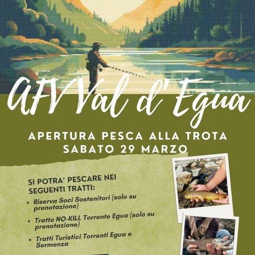 Alto Sermenza: al via la stagione di pesca alla trota.