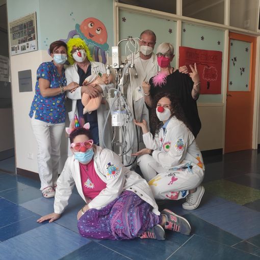 Il Pianeta dei clown dona un C-Pap alla Pediatria