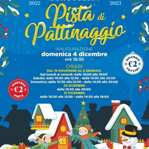 Fino al 15 gennaio si pattina a Borgosesia