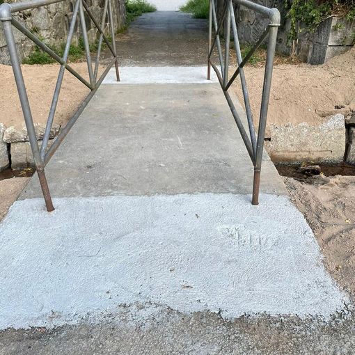 Quarona: Intervento sul ponticello nella zona commerciale