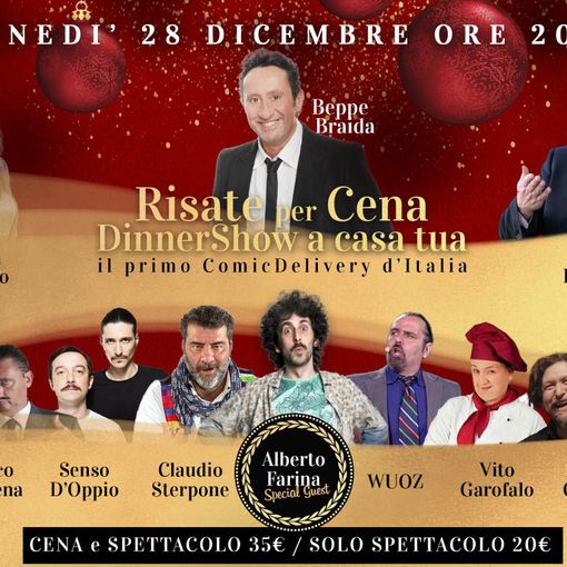PIANEZZA (TO): AL VIA ‘RISATE PER CENA’, IL PRIMO ‘COMIC DELIVERY’ ITALIANO