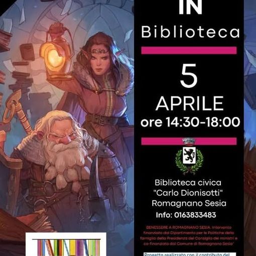Giochi di ruolo e fantasia, evento in Biblioteca a Romagnano Sesia