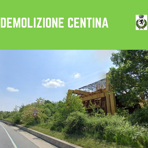 Romagnano Sesia: Si demolisce la struttura in disuso sulla tangenziale