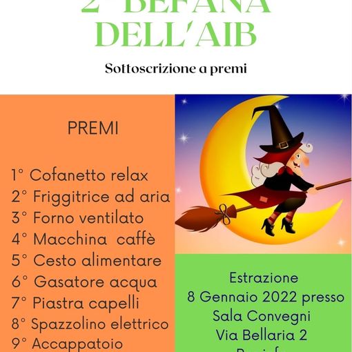 Serravalle Sesia, torna la Befana AIB con tanti premi per i più fortunati