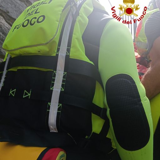 Persona soccorsa nel torrente Sermenza