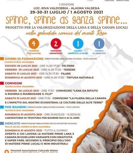 Quattro giornate dedicate alle risorse naturali e alla loro lavorazione