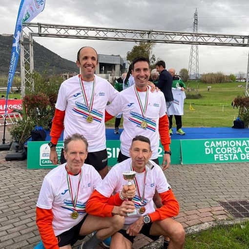 Tre borgosesiani Campioni Italiani Staffetta Cross