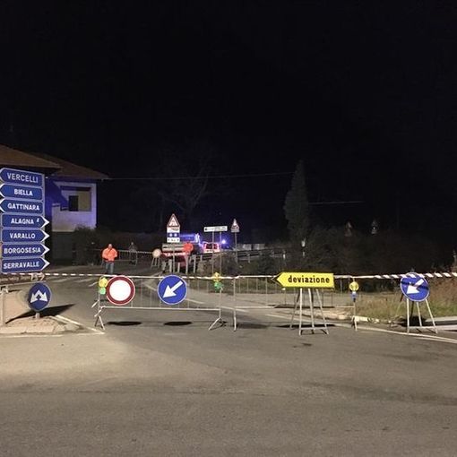 Romagnano Sesia: Aggiornamento Chiusura  SP165 PER &quot;VINTEBBIO&quot;