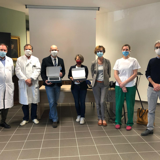 Tablet per i pazienti Covid ricoverati a Borgosesia: Il dono della Fondazione Buonanno