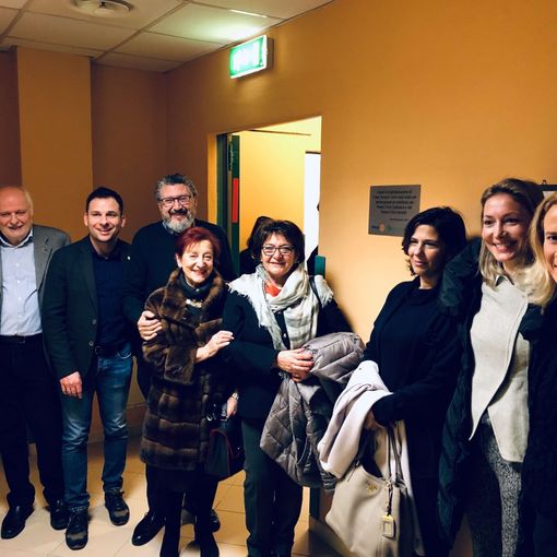 Una targa per ricordare l'impegno dei Rotary Club per l'hospice Casa Tempia di Gattinara