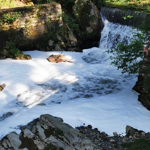 &quot;Schiuma nel torrente Ponzone&quot;, un lettore segnala FOTO