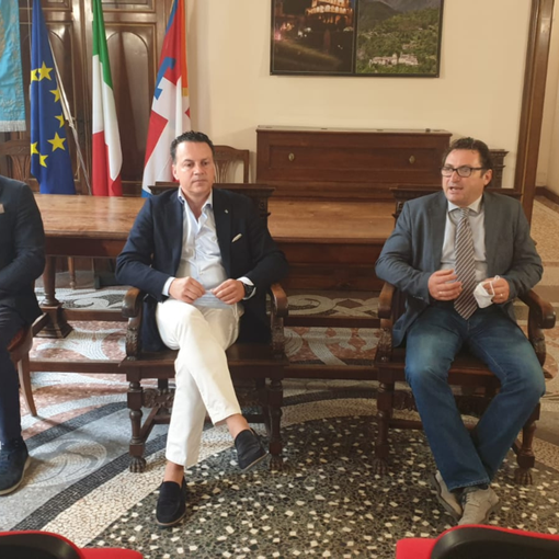 Da sinistra a destra: Gian Mario Morello, Eraldo Botta e Carmelo Profetto