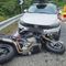 Scontro auto-moto sulla Cremosina