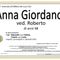 Anna Giordano, ved. Roberto Anna Giordano, ved. Roberto