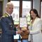 Il comandante interregionale Virgilio Pomponi in visita alla Guardia di Finanza di Vercelli