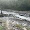 Varallo, frazione Morca: la piena del torrente Moro rende inagibile il guado