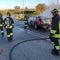 Incidente stradale e incendio di un’auto ibrida: intervento dei Vigili del Fuoco
