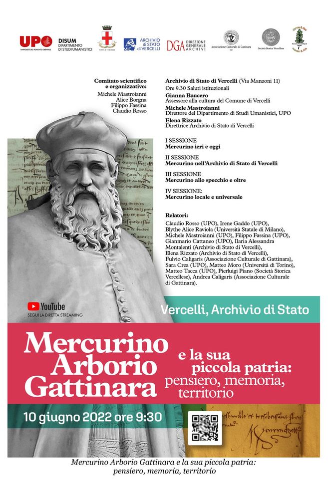 557° anniversario della nascita di Mercurino Arborio Gattinara 557° anniversario della nascita di Mercurino Arborio Gattinara