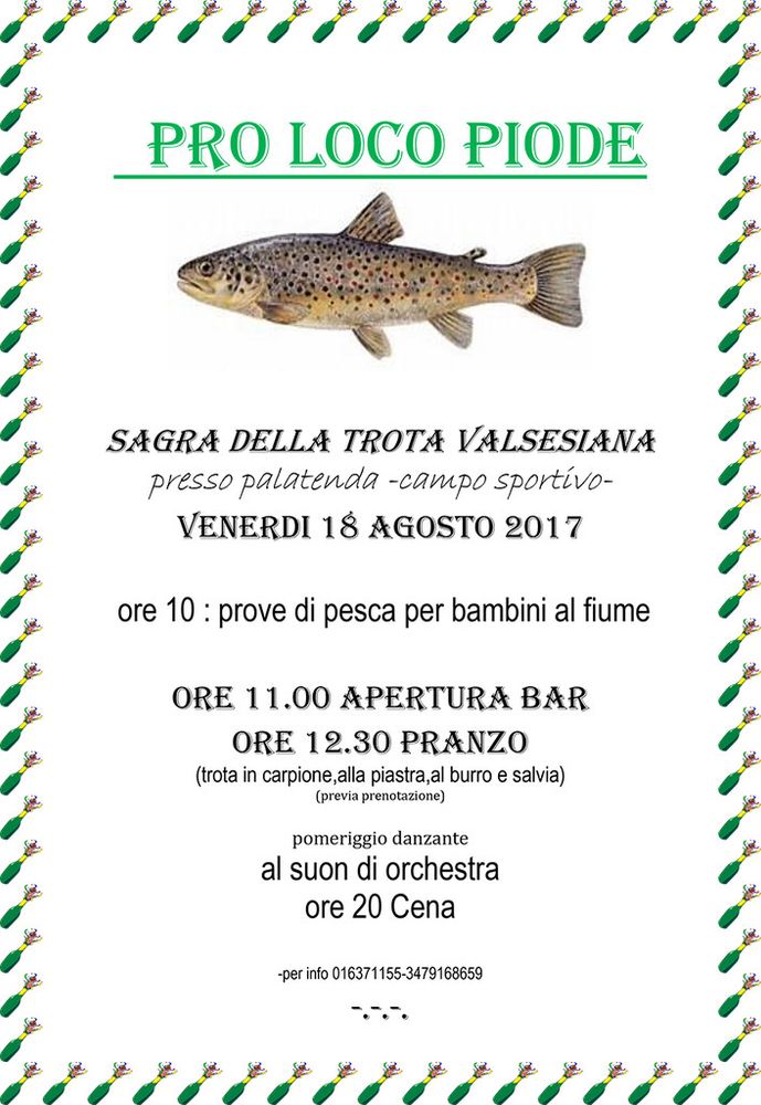 Piode: Sagra della trota valsesiana