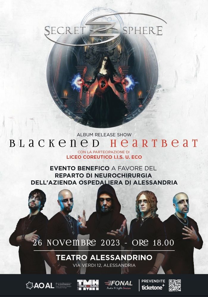 Fuori porta: Secret Sphere, Concerto Benefico per la Neurochirurgia - 26/11/2023, Teatro Alessandrino Fuori porta: Secret Sphere, Concerto Benefico per la Neurochirurgia - 26/11/2023, Teatro Alessandrino