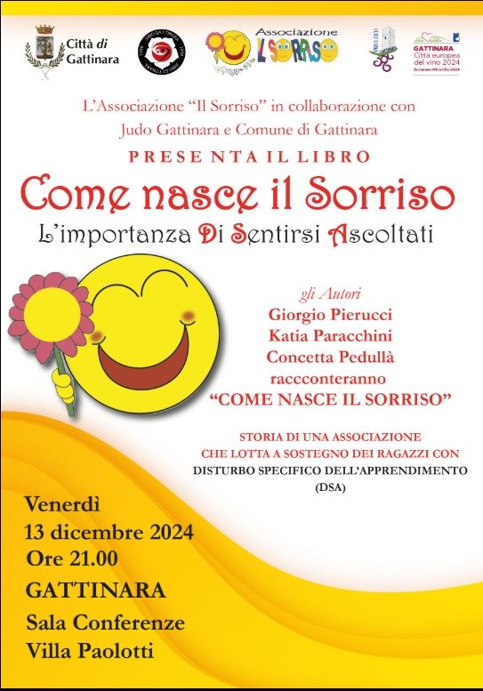 Il libro "Come nasce il sorriso" presentato a Gattinara