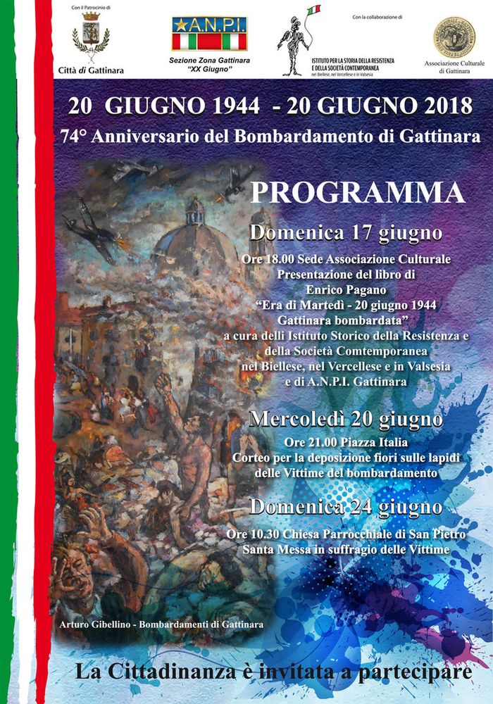 Presentazione volume "Era di martedì. 20 giugno 1944. Gattinara bombardata" di Enrico Pagano