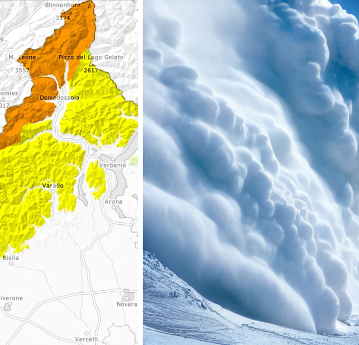 Allerta Gialla per valanghe in Alto Piemonte: coinvolte Biellese e Valsesia