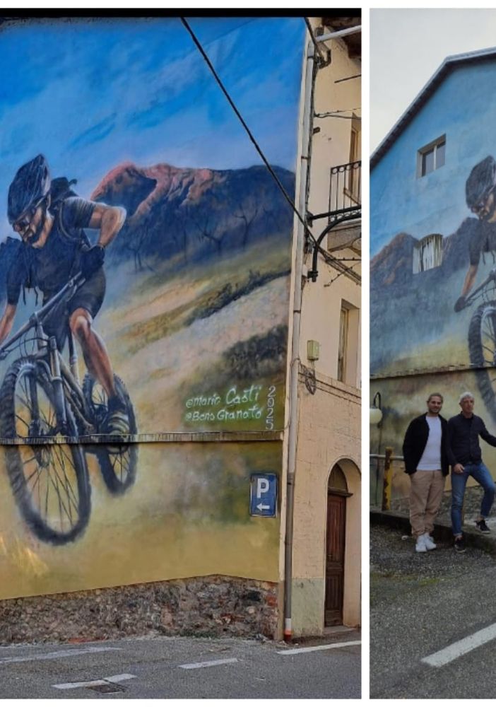 Ecco come si presenta il murales a Coggiola