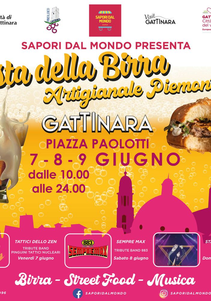 Gattinara, il 7-8-9 giugno in Piazza Paolotti la “Festa della Birra artigianale Piemontese”